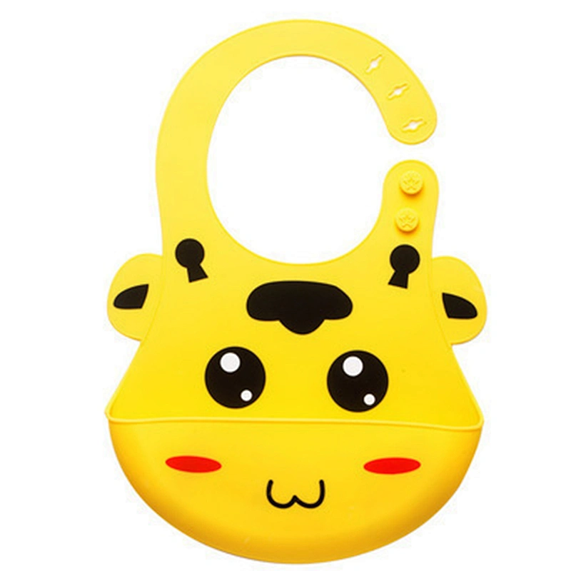 Food Grade Silicone Baby Waterproof Bibs Accept Custom Baby Bibs