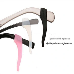 36mm wholesale adjustable silicone eyewear retainers sunglass strap silicone video glasses ear hook