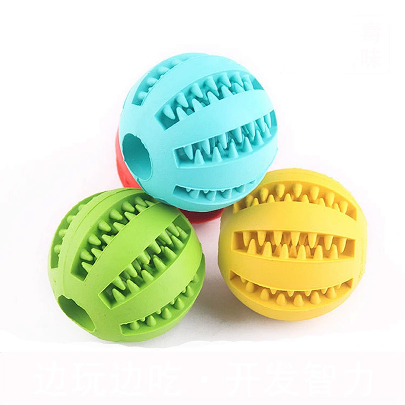 Soft Natural Bite Silicone Toys Ball for Dog Durable Strong Teeth Chewing Toy