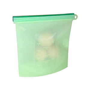 Wholesale custom eshinee silicone bags with zippers silicon vacuum food storage reusable bag