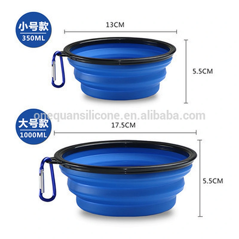 Extra Large Size Collapsible Dog Bowl, Food Grade Silicone BPA Free
