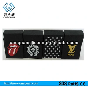 Silicone protective cigarette box blank