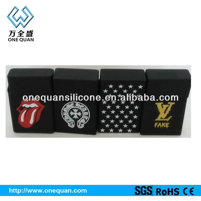 Silicone protective cigarette box blank