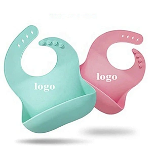 Waterproof Silicone Baby Bib Light Weight Comfortable Easy Wipe Clean