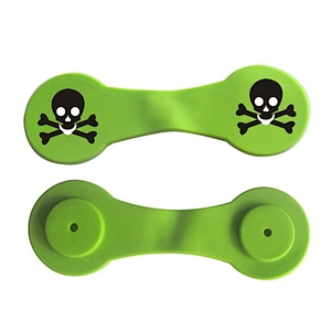 new design silicone plastic decorative binder clips