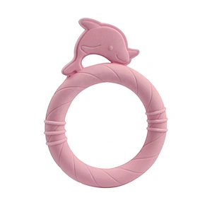 Eco-Friendly Easy to Hold Soft Baby Teething Toy FDA Approved Silicone Teether