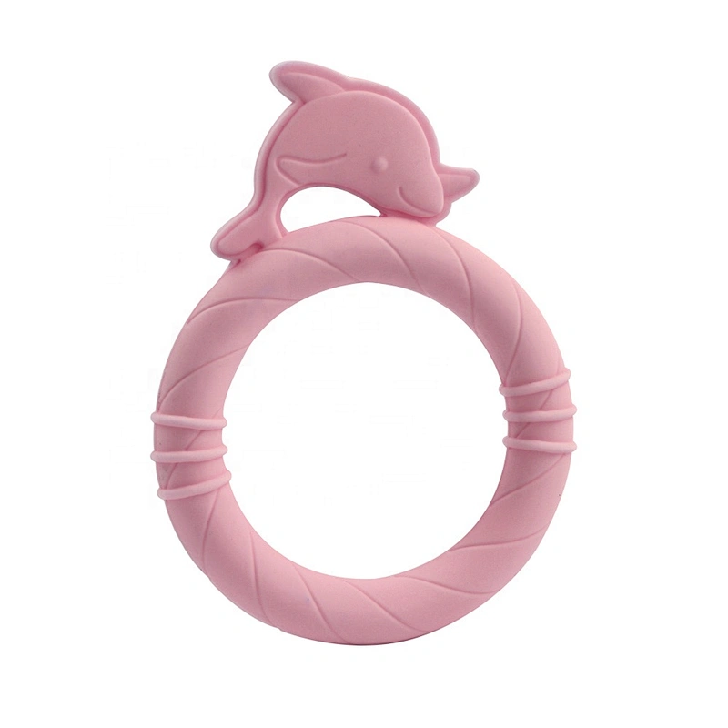Eco-Friendly Easy to Hold Soft Baby Teething Toy FDA Approved Silicone Teether