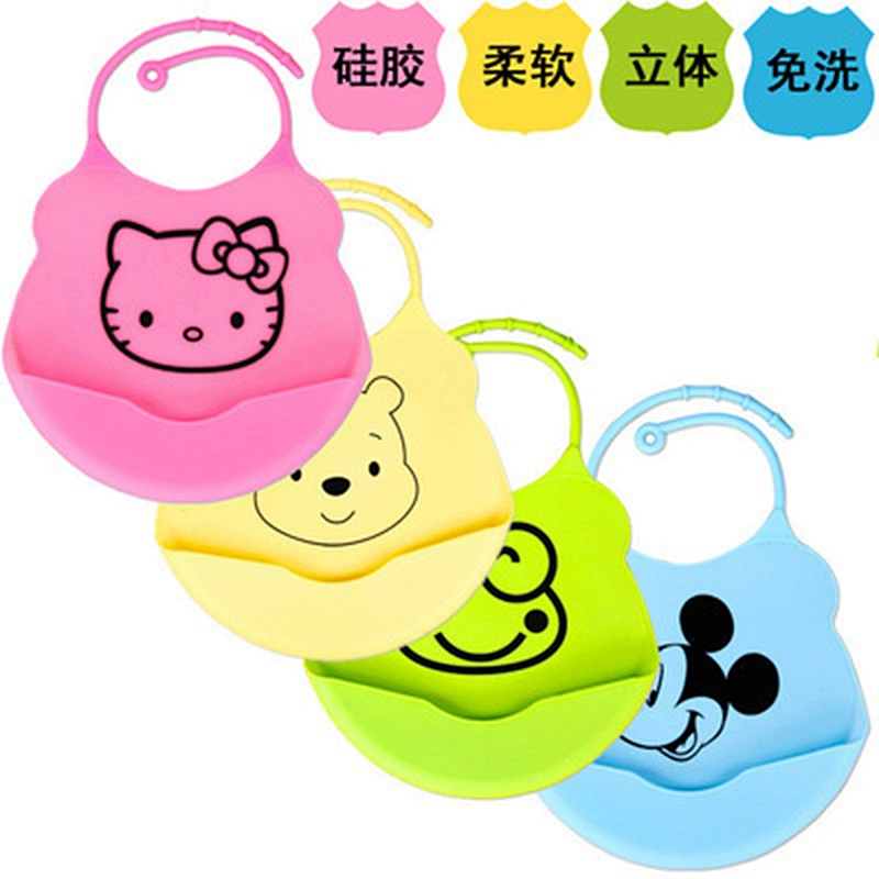 BPA Free Silicone Baby Bib 3d Waterproof Super Soft Baby Bib