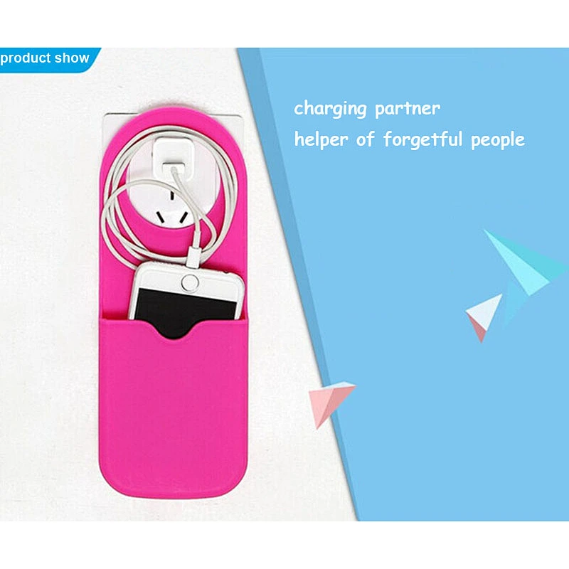 silicone mobile phone charging hang holder bag