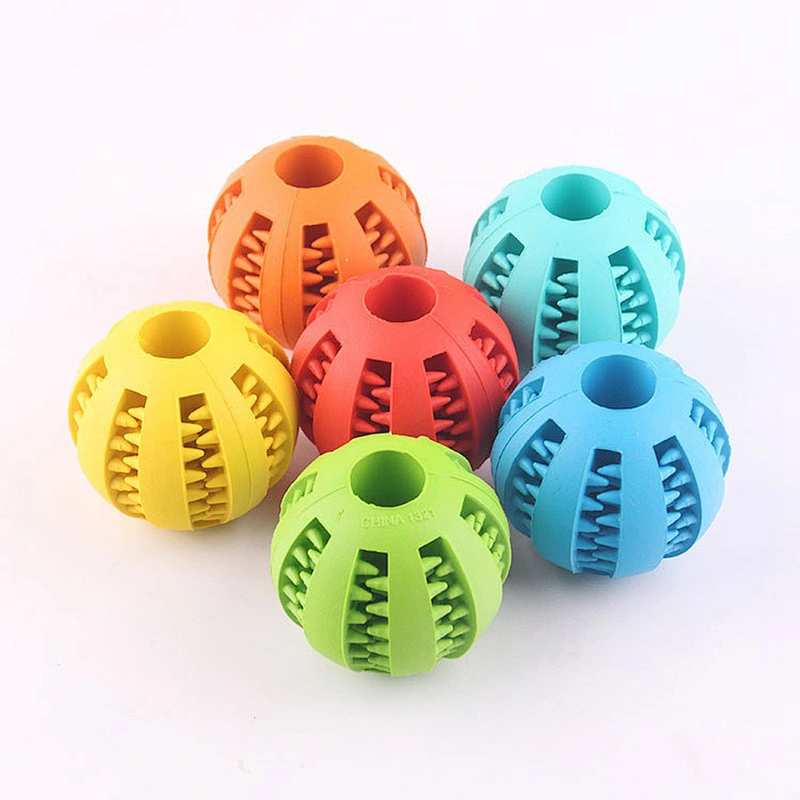 Soft Natural Bite Silicone Toys Ball for Dog Durable Strong Teeth Chewing Toy