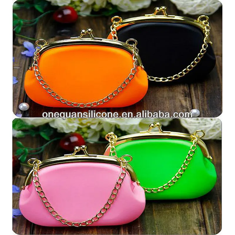 fashion silicon dioxide bag coin purse key wallets fashion coin silicone wallet