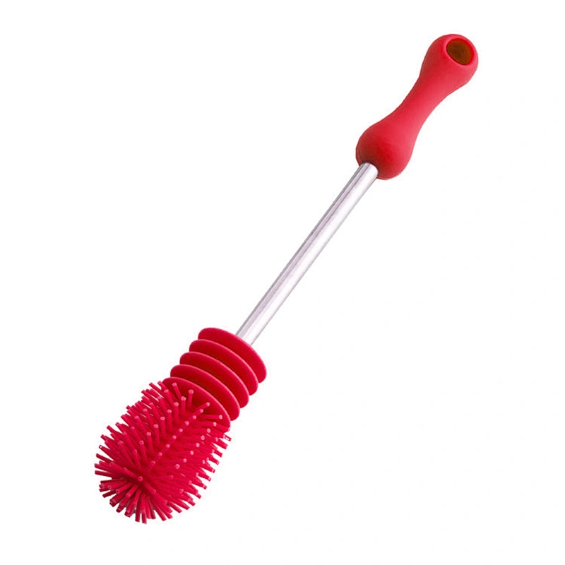 New Type BPA Free Baby Feeding Bottle Brush Red Handle Bottle Cleaner