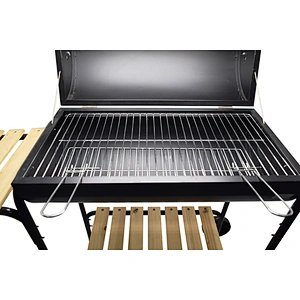 Heavy Duty Large Charcoal Barrel BBQ Grill With Wheels