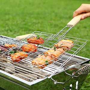BBQ Fish Basket With PVC Handle 62.5x28cm