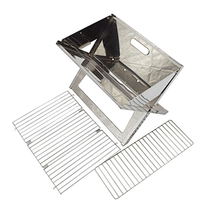 Stainless Steel Outdoor Charcoal BBQ Grill for Camping