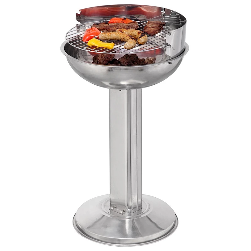 Adjustable Cooking Stand Stainless Steel Pedestal BBQ Grill