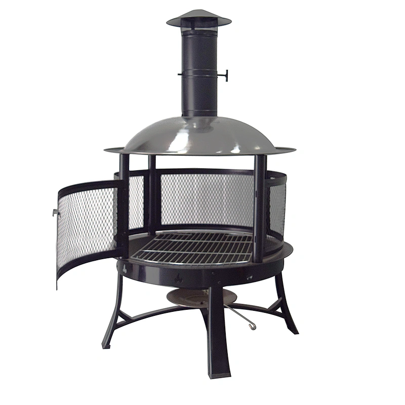 30 Inch Vertical Chimney Fire Pit Above Ground