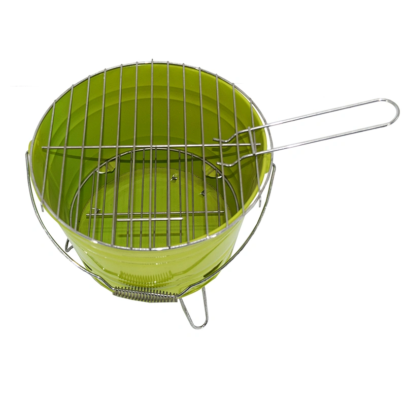 Portable Camping Charcoal Bucket Grill Picnic BBQ Barbecue