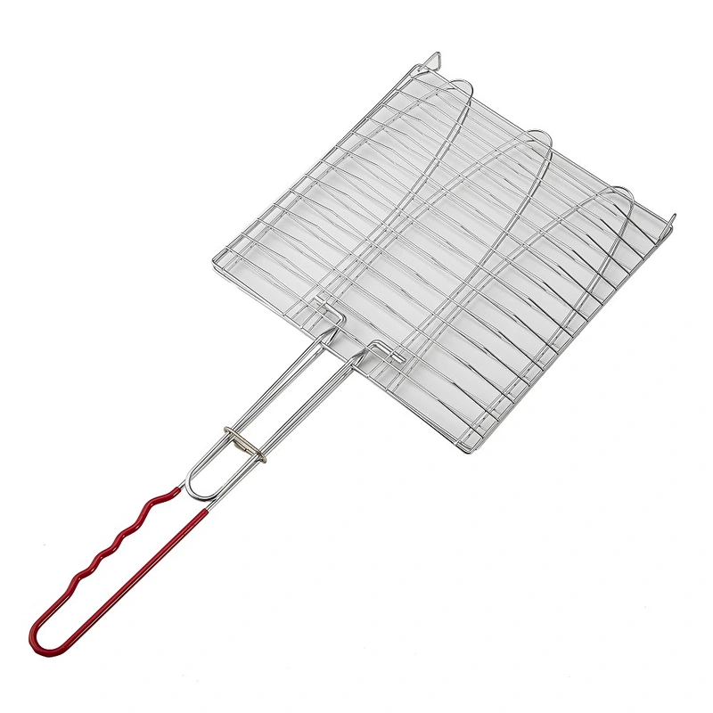 BBQ Fish Basket With PVC Handle 62.5x28cm