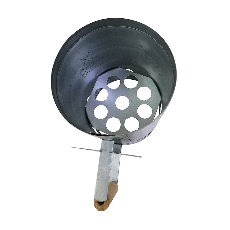 Large Galvanised Steel BBQ Charcoal Starter Patio Garden Fire Log Burner Camping