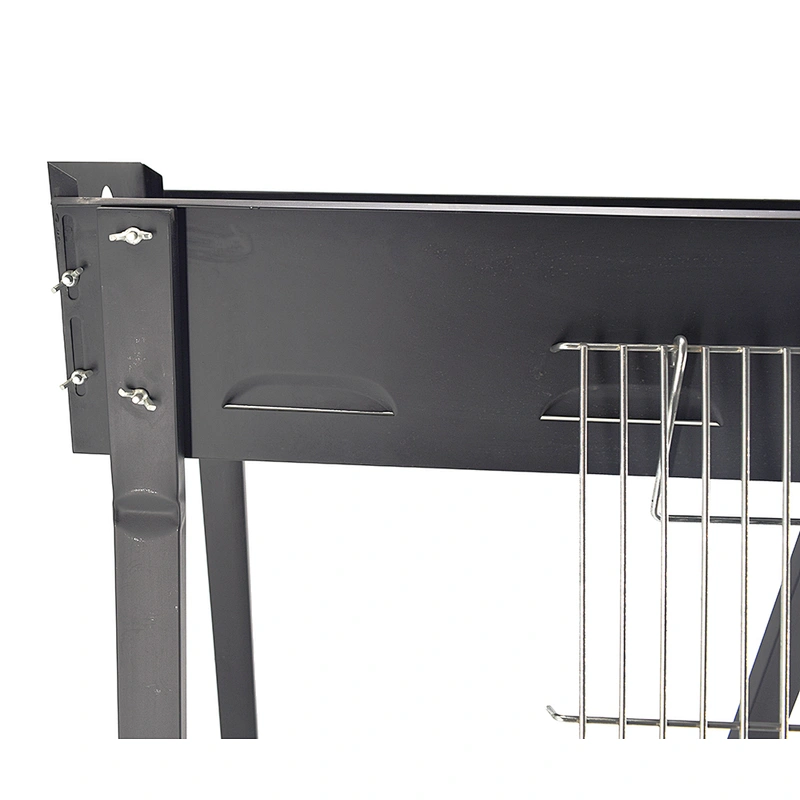Black Square Large Cooking Area Charcoal BBQ Grill