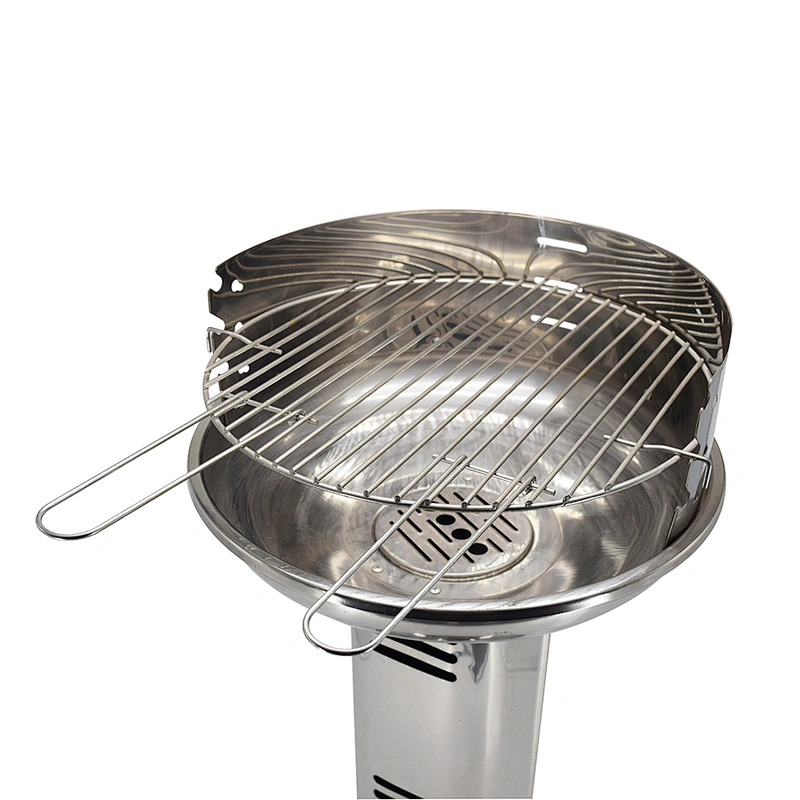 Adjustable Cooking Stand Stainless Steel Pedestal BBQ Grill