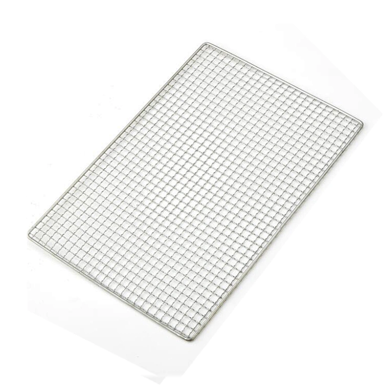 Disposable Zine Plating BBQ Grill Net Wire Mesh 45x30cm