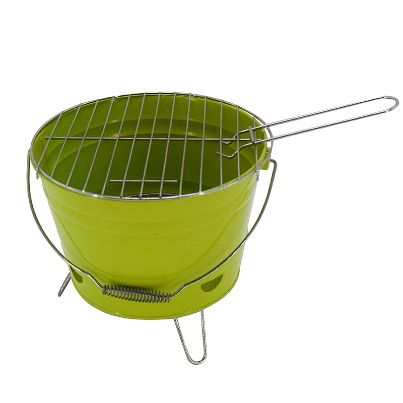 Portable Camping Charcoal Bucket Grill Picnic BBQ Barbecue