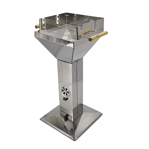 Stainless Steel Pillar Outdoor Garden Patio Cooker Grill