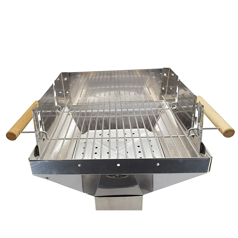 Stainless Steel Pillar Outdoor Garden Patio Cooker Grill