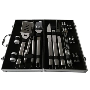 18pcs BBQ Tools Set with aluminu