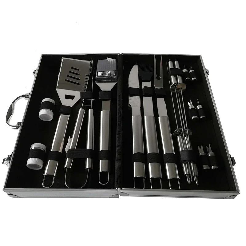 18pcs BBQ Tools Set with aluminu