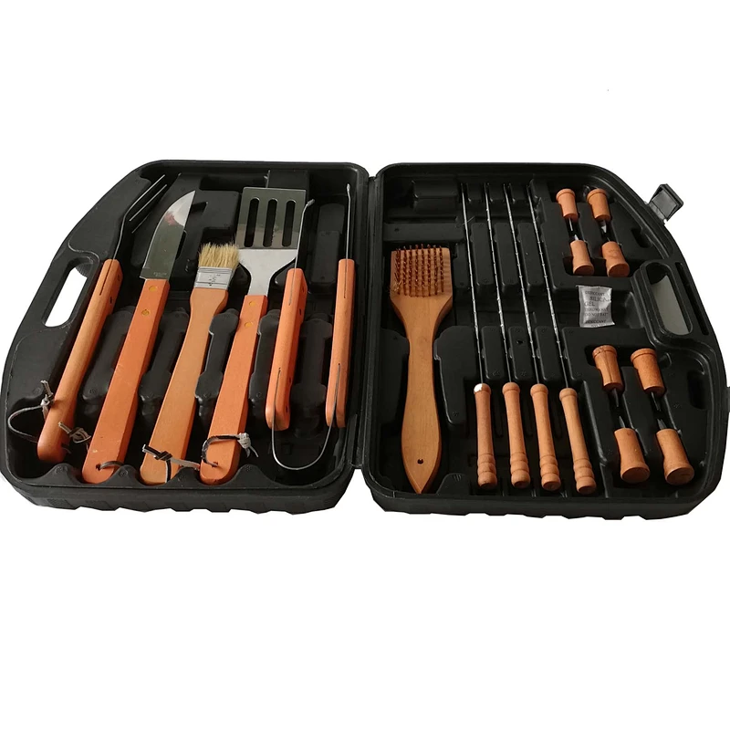 18pcs BBQ Tools Set with plastic case