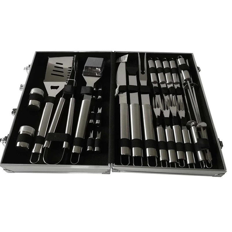 26pcs BBQ Tools Set with ALuminum Box
