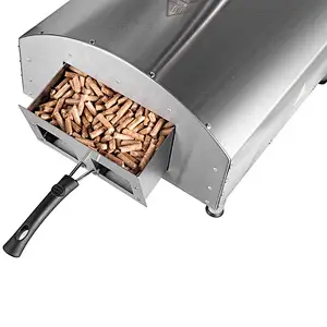 Small Portable BBQ Grill Wood Pellet Pizza Oven