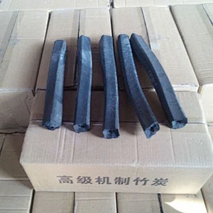 Eco Friendly Quadrangle Bamboo Sawdust Charcoal Machine Made Briquette