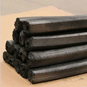 Eco Friendly Quadrangle Bamboo Sawdust Charcoal Machine Made Briquette