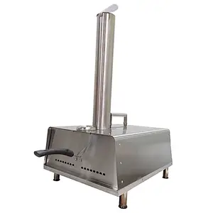 Small Portable BBQ Grill Wood Pellet Pizza Oven