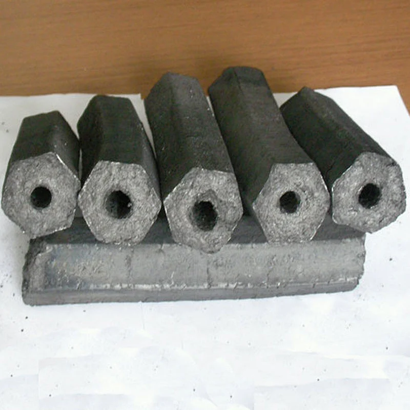 Wholesale Hexagonal Wood Sawdust Briquettes Charcoal for BBQ Use