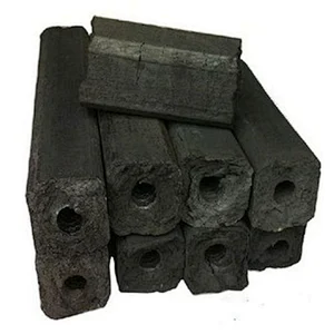 Eco Friendly Quadrangle Bamboo Sawdust Charcoal Machine Made Briquette