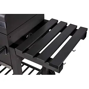 Black Charcoal Grill with Large Cooking Area