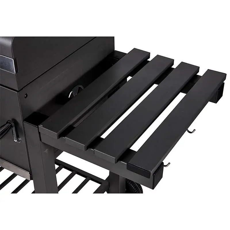 Black Charcoal Grill with Large Cooking Area