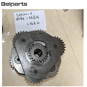 Belparts Excavator part steering reduction reverse gear box SH120-2 SH120-1 SH120-3 SH120 1st 2nd swing carrier