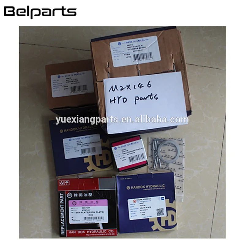 Belparts boxes excavator parts M2X146 hydraulic swing motor parts