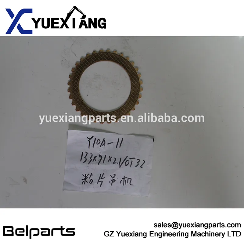 Excavator spare parts cluth transmission friction plate Y10A-11-01 friction disc with OT32