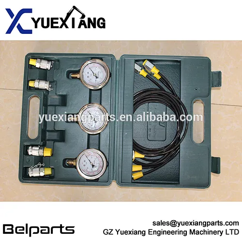Universal instrument testing excavator spare parts hyudraulic pump pressure test gauge, hydraulic pressure gauge for many model