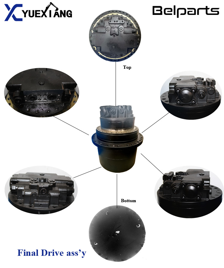 Belparts excavator GM09 TM09 LG685 SH60 R80-7 TB070 E70B final drive motors