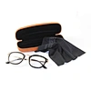 Wave Cutting Custom Logo Microfiber Polyester Glasses Eyeglass Lens Cleaning Cloth