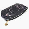 Black Leather Makeup Bag