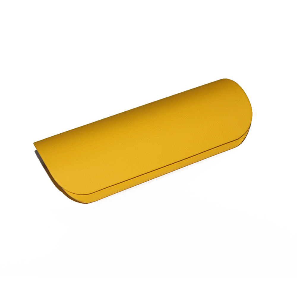 yellow pu leather box